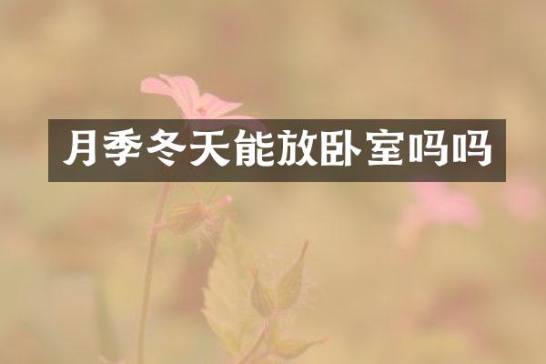 月季冬天能放卧室吗吗