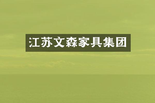 江苏文森家具集团