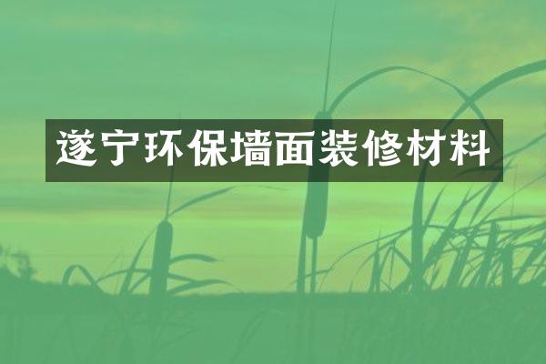 遂宁环保墙面装修材料