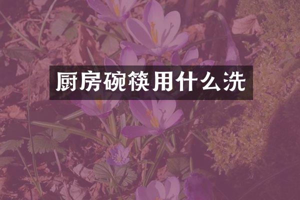 厨房碗筷用什么洗