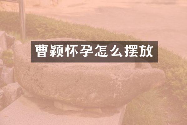 曹颖怀孕怎么摆放