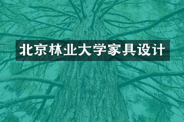 北京林业大学家具设计