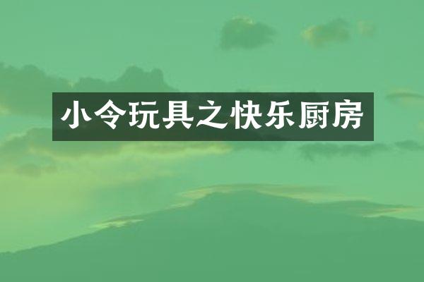 小令玩具之快乐厨房