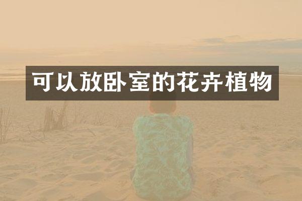 可以放卧室的花卉植物