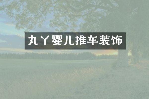 丸丫婴儿推车装饰