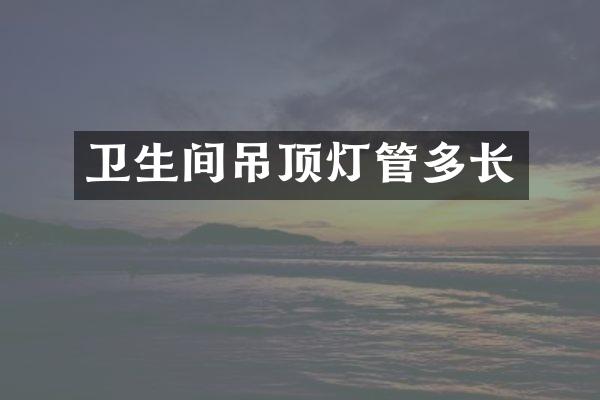 卫生间吊顶灯管多长