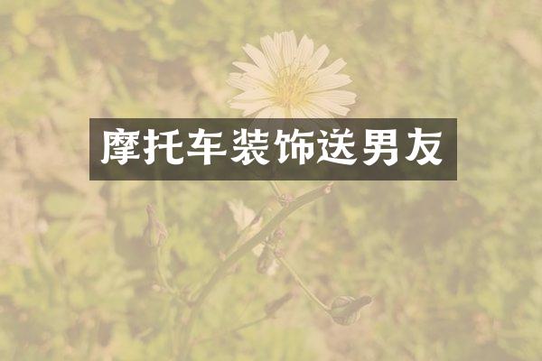 摩托车装饰送男友