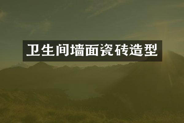 卫生间墙面瓷砖造型