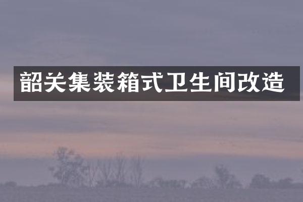 韶关集装箱式卫生间改造
