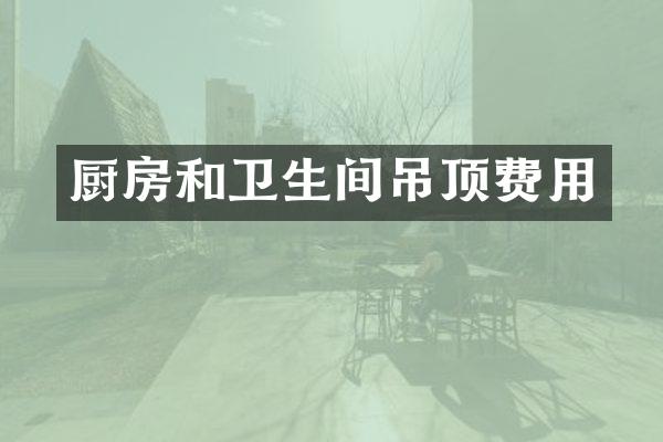 厨房和卫生间吊顶费用