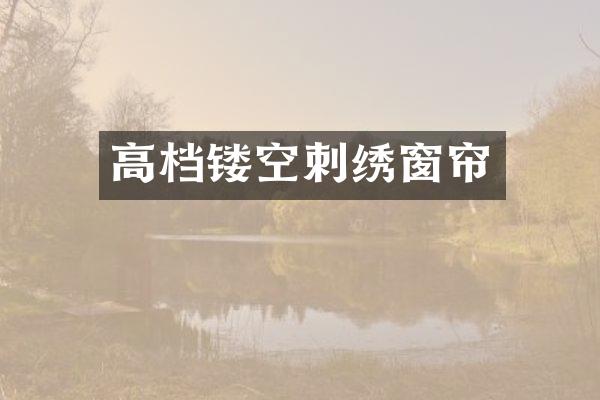 高档镂空刺绣窗帘