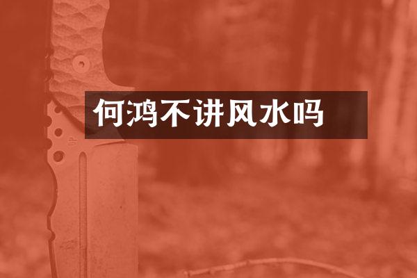 何鸿燊不讲风水吗