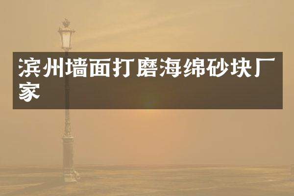 滨州墙面打磨海绵砂块厂家