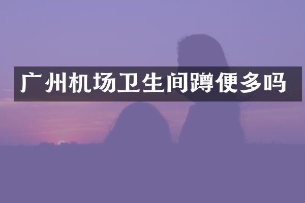广州机场卫生间蹲便多吗