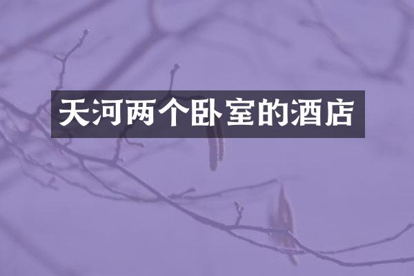 天河两个卧室的酒店