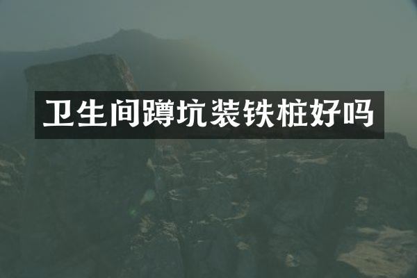 卫生间蹲坑装铁桩好吗