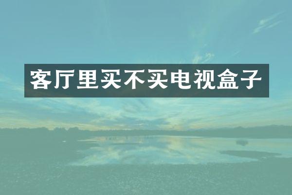 客厅里买不买电视盒子