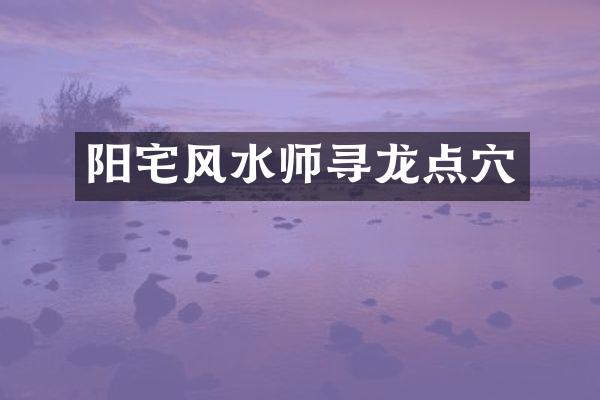阳宅风水师寻龙点穴