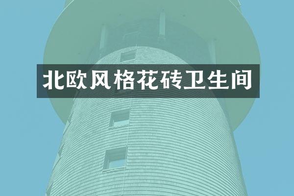 北欧风格花砖卫生间