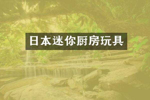日本迷你厨房玩具