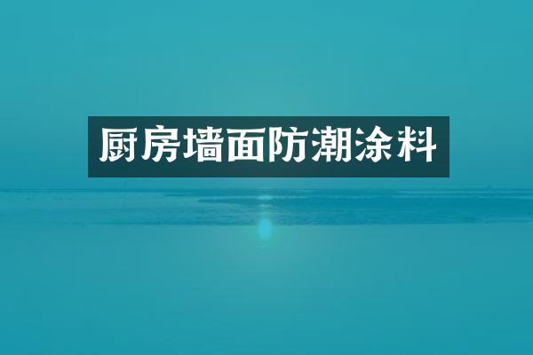 厨房墙面防潮涂料
