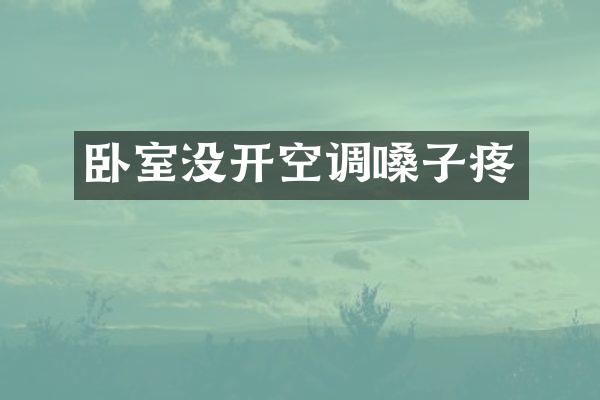 卧室没开空调嗓子疼