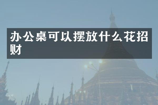 办公桌可以摆放什么花招财