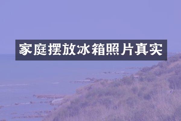 家庭摆放冰箱照片真实