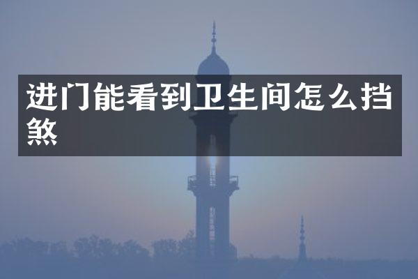 进门能看到卫生间怎么挡煞