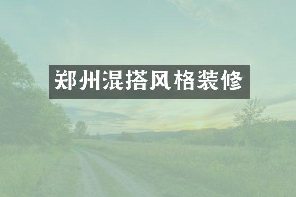 郑州混搭风格装修