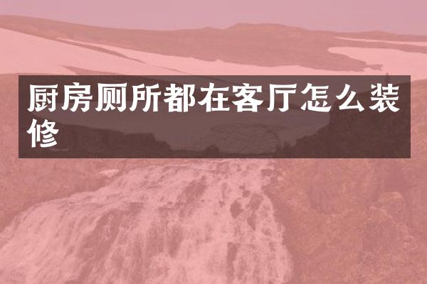 厨房厕所都在客厅怎么装修
