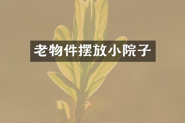 老物件摆放小院子