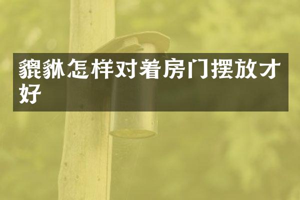 貔貅怎样对着房门摆放才好