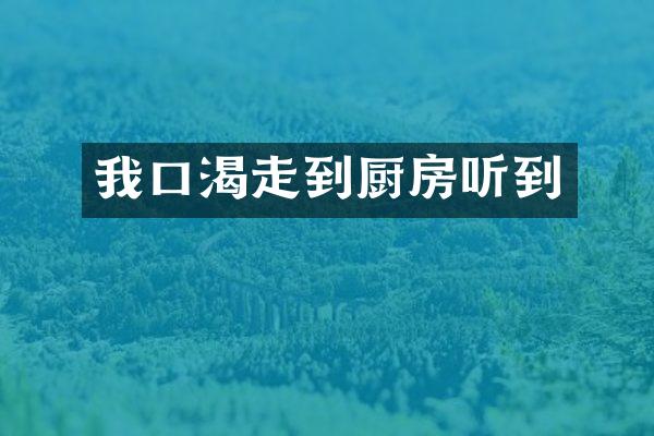 我口渴走到厨房听到