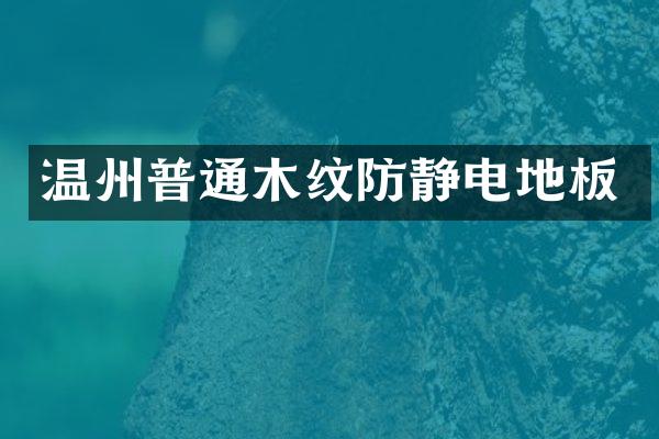 温州普通木纹防静电地板