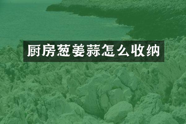 厨房葱姜蒜怎么收纳
