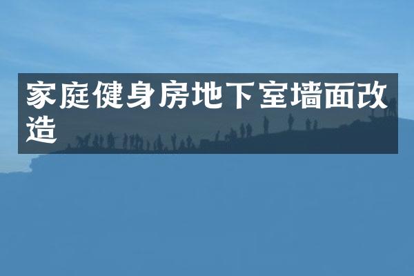 家庭健身房地下室墙面改造