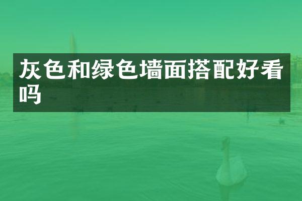 灰色和绿色墙面搭配好看吗