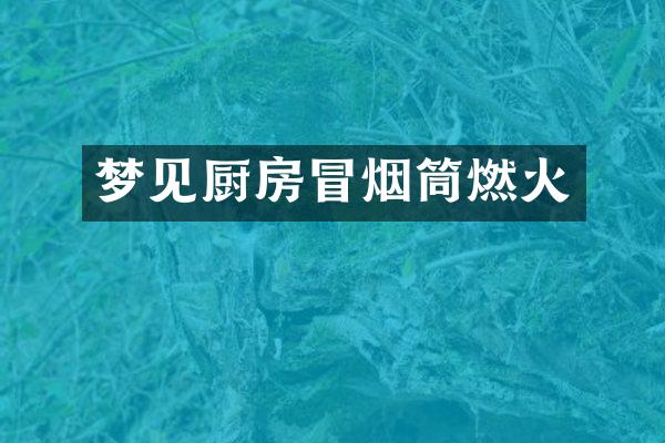 梦见厨房冒烟筒燃火