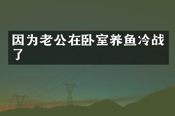 因为老公在卧室养鱼冷战了