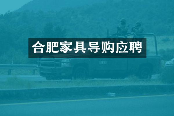 合肥家具导购应聘