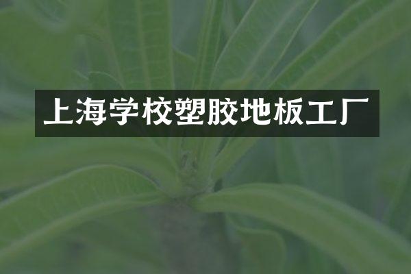 上海学校塑胶地板工厂