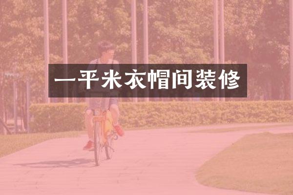 一平米衣帽间装修