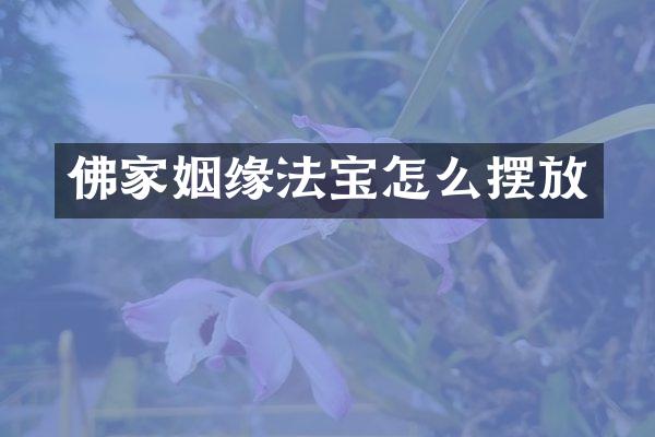 佛家姻缘法宝怎么摆放