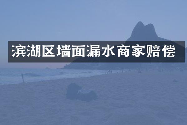 滨湖区墙面漏水商家赔偿