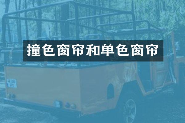 撞色窗帘和单色窗帘