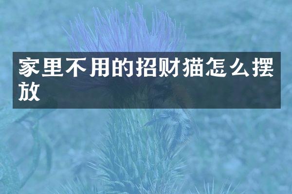 家里不用的招财猫怎么摆放