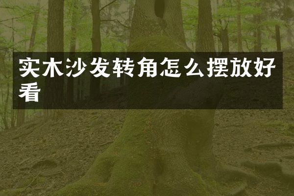 实木沙发转角怎么摆放好看