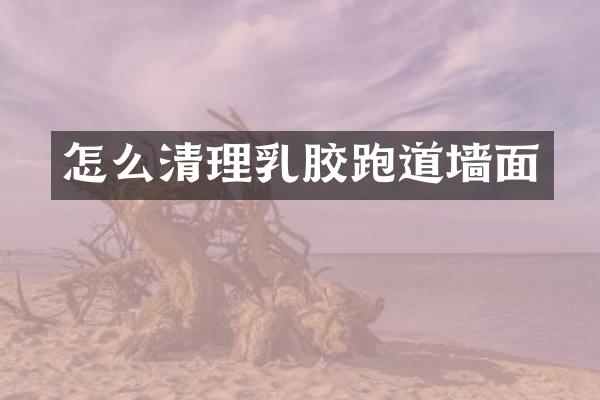 怎么清理乳胶跑道墙面
