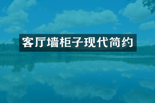 客厅墙柜子现代简约